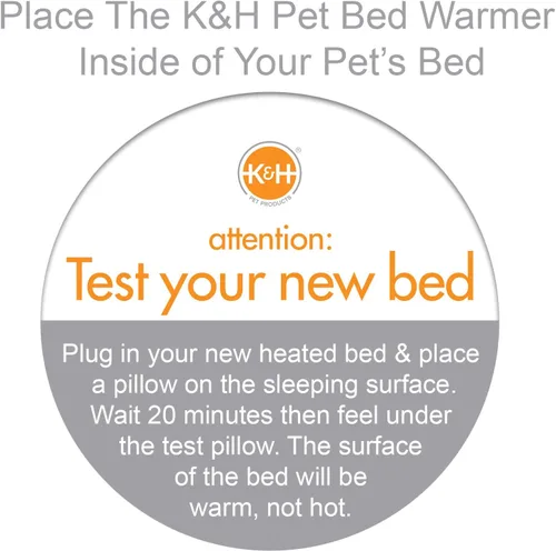 Vista 12 de K&H PET PRODUCTS K & H PET PRODUCTOS MET WEARD WEADER TAN PEQUEÑO 8,5 x 9 pulgadas Create Your Own Heated Cat Bed with The K&H Warmer, Waterproof