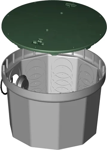 Vista 3 de Polylok Caja de distribución resistente Rhino de 24" (cubierta sólida)
