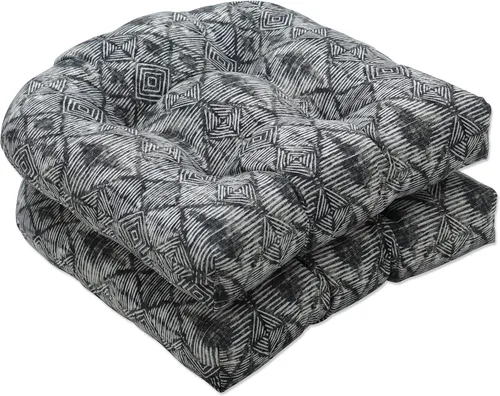 Vista 9 de Pillow Perfect Outdoor Cojín Nesco Stone de 16.5 pulgadas, 16.5 x 16.5 x 5, negro