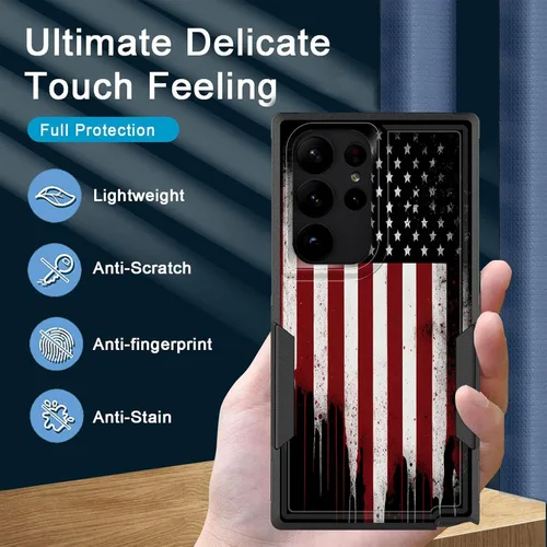 Vista 425 de Funda para Galaxy A14 5G, resistente de doble capa híbrida de policarbonato duro, goma suave, a prueba de golpes, funda protectora resistente