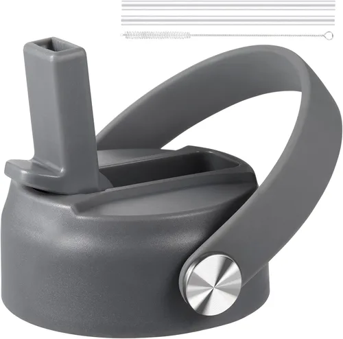 Vista 15 de Tapa de popote para boca ancha Hydro Flask, tapas con popote para Hydroflask de boca ancha de 12, 16, 18, 20, 32, 40 onzas, tapa de repuesto