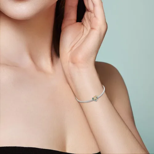 Vista 5 de NARMO Dijes para pulseras Pandora de plata de ley 925 con forma de corazón para pulseras de mariposas, dijes originales para mujeres