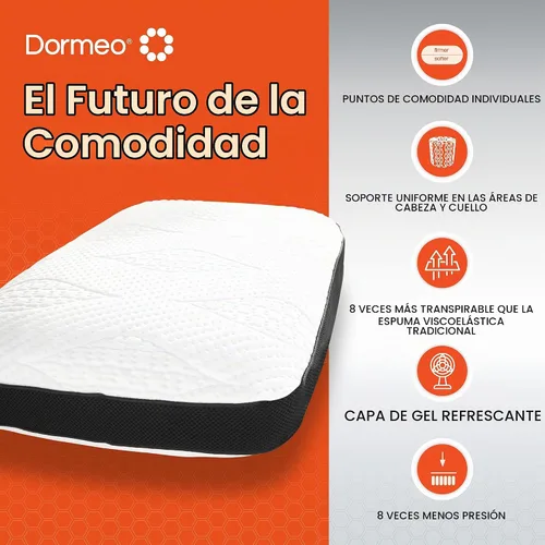 Vista 7 de Dormeo Almohada de cama Dark King - Gel Octaspring y espuma viscoelástica