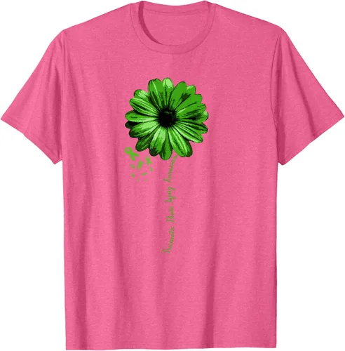 Vista 29 de Camiseta de conciencia de lesiones cerebrales traumáticas con cinta verde guerrero, Negro, S