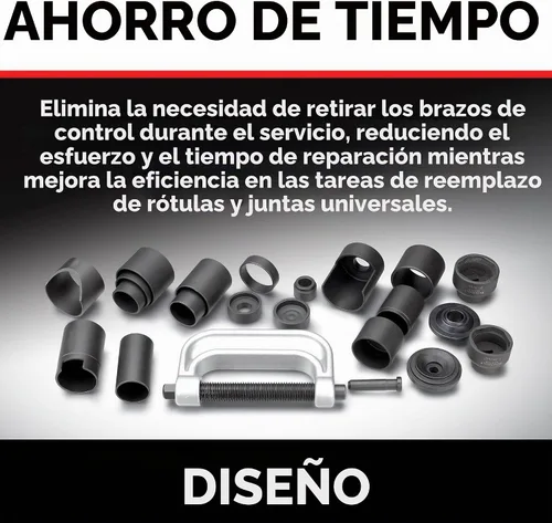 Vista 4 de AllTrade 648617 Kit #46 Set de herramientas para juntas esféricas/juntas en U – 23 piezas