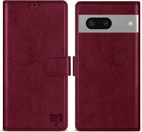 Vista 35 de ZZXX Funda tipo cartera para Google Pixel 7 con bloqueo RFID, ranura para tarjetas, función atril, cierre magnético, funda protectora de cuero