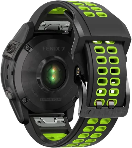 Vista 15 de REYDA Correa de silicona compatible con Garmin Fenix 8 Pro/8/E 1.850 in, 0.866 in, correa de reloj de ajuste rápido, suave, flexible, correa de Azul