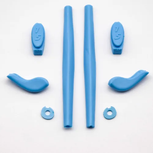 Vista 4 de Imytpft RedBlue CompatibleReplacement Silicone Leg Set For Oakleys Juliet Sunglasses Rubber Kit