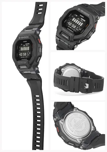 Vista 2 de CASIO G-Shock GBD-200-1JF [G-Squad resistente al agua de 20 ATM] Reloj enviado desde Japón