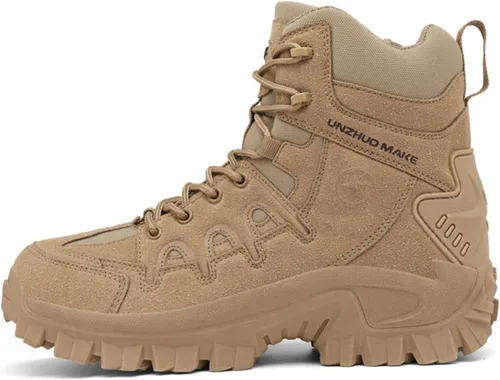 Vista 4 de Men's Military Tactical Boot Lightweight Comfortable Boots Motorcycle Combat Hiking Boots Hiking Boots Hiking Shoes