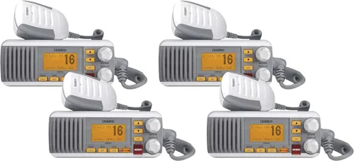 Vista 8 de Uniden UM385BK Radio VHF Marina de Montaje Fijo de 25 Vatios, Impermeable, Alerta Meteorológica NOAA, Todos los Canales Marinos