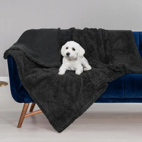 Vista 2 de Kritter Planet - Manta impermeable para perros, reversible, a prueba de agua, para sofá, cama y coche, fundas lavables para sofá para perros