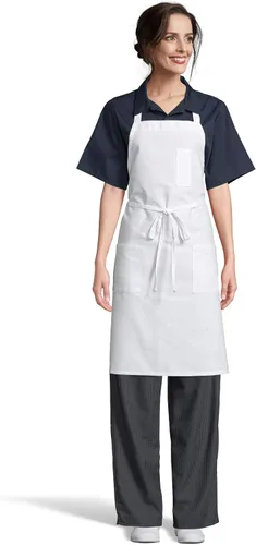 Vista 15 de Uncommon Threads Delantal con peto de restaurante clásico unisex para uniforme de trabajo