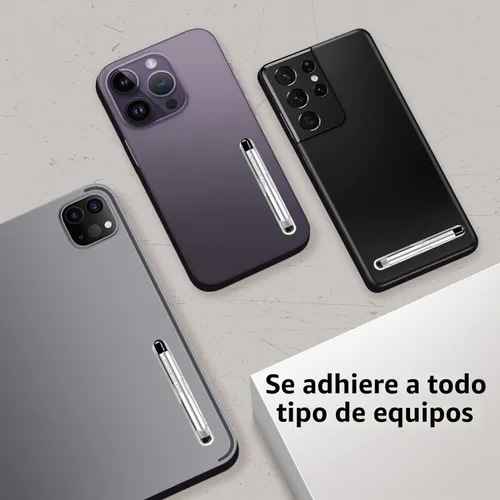 Vista 3 de Lápices capacitivos con ranura para lápices para pantallas táctiles, lápiz capacitivo universal de alta precisión para iPad, iPhone, tabletas