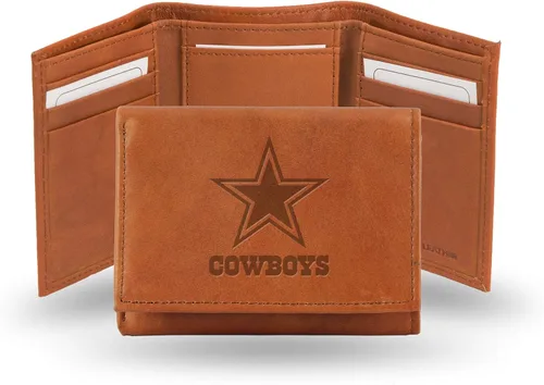 Vista 8 de Rico Industries Billetera triple de cuero en relieve para hombre Multi