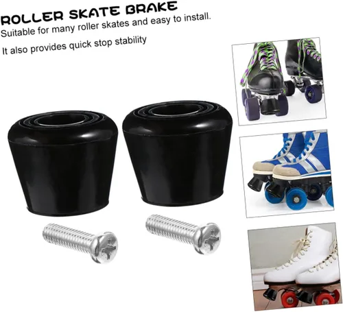 Vista 2 de GANAZONO 1 Unidades Patín Frenos Roller Skate Toe Plugs Tapones de Rodillo Tapones de Freno Zapatos Titular en línea