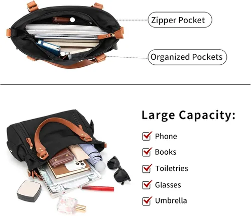 Vista 2 de Bolsas de mano para mujer, bolsas hobo para mujer, bolso de mano, enfermera, mini bolsa de mano con bolsillos, bolso pequeño de hombro, bolso