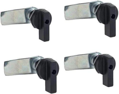 Vista 10 de WJSKDQ Cerradura de leva de pulgar compensada accionada por el pulgar, 2 unidades, cerradura de leva negra