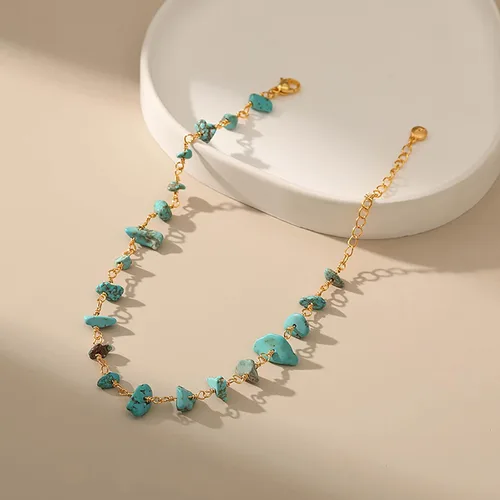 Vista 40 de Tobillera para mujer, chapada en oro de 18 quilates, tobillera con dije de oro, impermeable, para verano, playa, cadena de pie, joyería para regalos