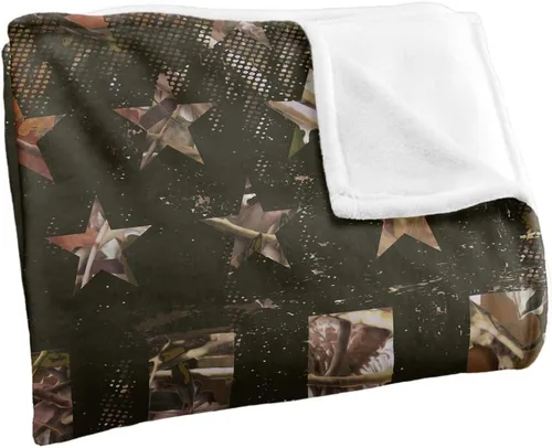 Vista 3 de Manta Chevy de 36 x 58 pulgadas, con logotipo de camuflaje, tacto sedoso, súper suave