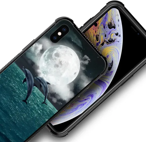 Vista 52 de Funda compatible con iPhone XR, diseño de elefantes africanos para niñas, diseño de patrón a prueba de golpes, antiarañazos, carcasa trasera
