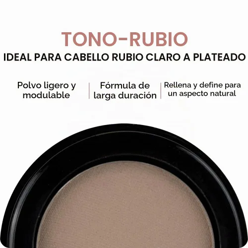 Vista 2 de Billion Dollar Brows Relleno de cejas de terciopelo prensado rubio en polvo para cejas