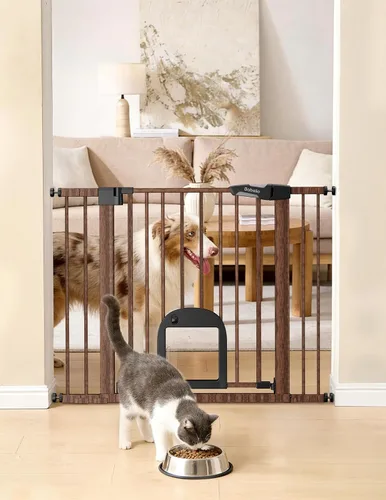 Vista 12 de Babelio - Puerta para perros con puerta ajustable para gatos, CatPrivilege Negro