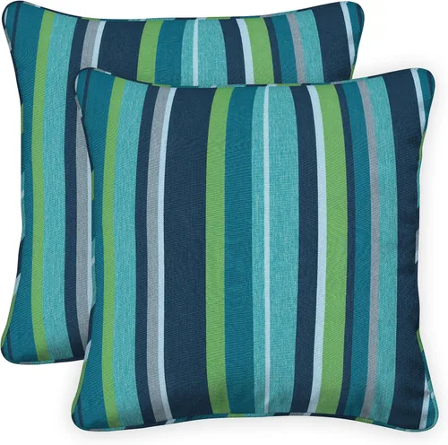 Vista 11 de Honeycomb Fundas de almohada cuadradas para exteriores, 18 x 18, paquete de 2 Boheme