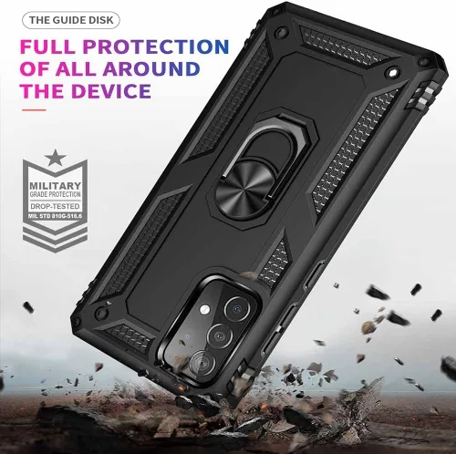 Vista 7 de Funda para Samsung Galaxy S20 [grado militar] [a prueba de polvo] [a prueba de golpes] cubierta de teléfono con soporte de soporte magnético de 360