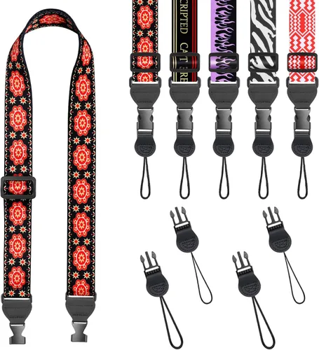 Vista 22 de FIEIL Correa de hombro ajustable, correa de nailon para cámara, cómoda correa para el cuello para iPad, tableta de teléfono celular, cámara, laptop