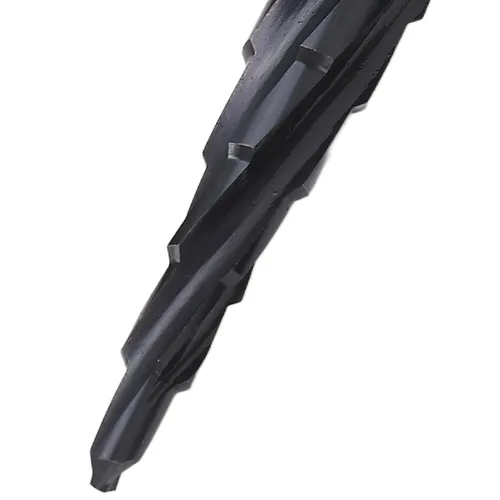 Vista 9 de M35 Cobalt Step Drill Bit Set, 4 Spiral Flute Step Bits with 1/4 Inch Shank, Multi Functional Step Bit for Metal Wood Plastic, Includes 3 Step Bits