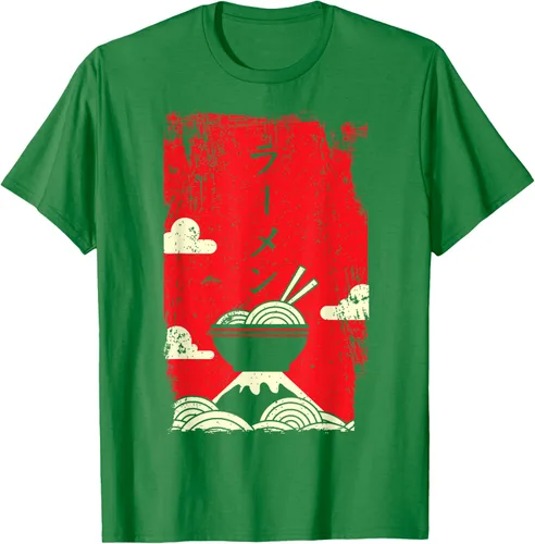 Vista 5 de Ramen Noodles Camiseta de arte japonés, Negro