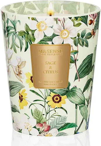 Vista 37 de M&SENSE - Vela de cera de soja natural aromática de 35 onzas, extragrande, 3 mechas, 150 horas, larga duración, combustión lenta, para decoración