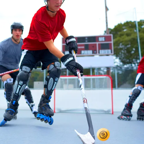 Vista 9 de Franklin Sports - Pelotas de hockey callejero NHL - Sin rebote para uso en exteriores y en patines - Tamaño oficial para hockey callejero juvenil