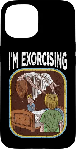 Vista 6 de Funda de nostalgia vintage de película de terror para iPhone 16