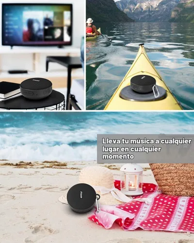 Vista 2 de Inwa Altavoces de bicicleta Bluetooth con modo de tarjeta TF, altavoz portátil inalámbrico impermeable para bicicleta, micrófono integrado