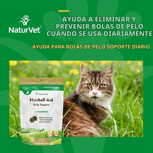 Vista 4 de NaturVet Suplemento de vitamina y ayuda digestiva para el cabello, 50