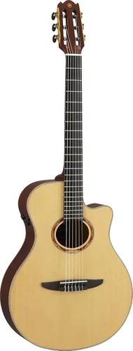 Vista 9 de Yamaha NCX1 NT Cutaway Guitarra Clásica Acústica-Eléctrica de Cuerdas de Nylon, Natural