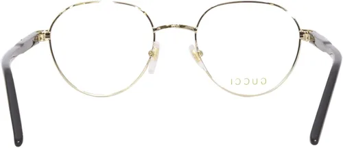 Vista 4 de Gucci GG1162O 001 Gafas redondas doradas para hombre, OroNegro-001
