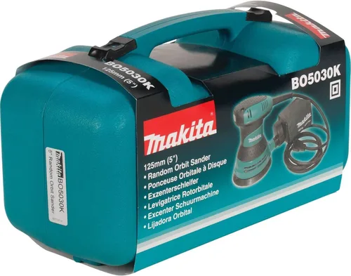 Vista 9 de Makita BO5030K - Lijadora orbital aleatoria de 5 pulgadas, con caja de herramientas (paquete de 3)