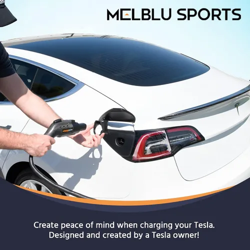 Vista 5 de Cerradura de cargador Tesla para adaptador J1772, compatible con todos los modelos Tesla 3/Y, S (2022+), X (2023+) para cerradura Tesla a J1772