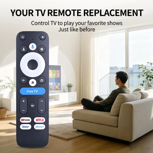 Vista 2 de Control remoto por voz para dispositivo de transmisión Onn 4K Pro 100135769 (2024) Android TV Box, para Onn Google TV 4K Pro/Plus
