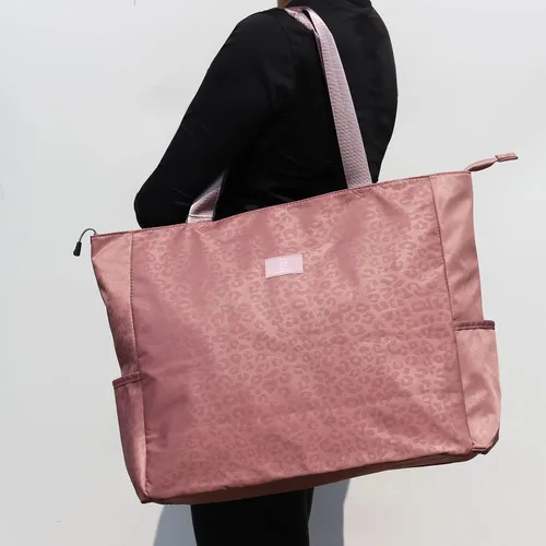 Vista 6 de Bolsa grande de playa resistente al agua, ligera de 20 pulgadas, bolsa grande para mujer, para gimnasio, playa, viajes, piscina, yoga, enfermeras