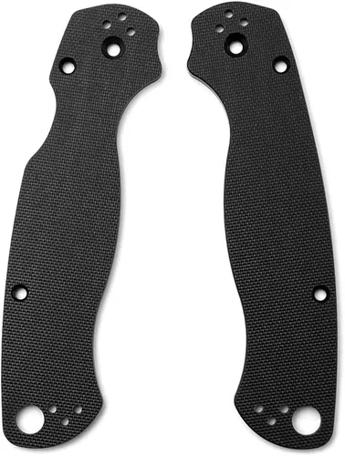 Vista 5 de 1 par de asas G10 Escalas de mango de fibra de vidrio, parche de bricolaje Material de herramienta para Spyderco Para Militar 2 C81 Cuchillo Rojo
