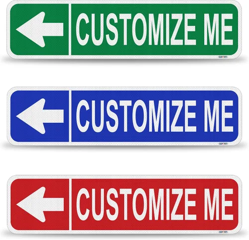 Vista 9 de Street Signs - Letreros personalizados con diseño de oso Diseña tu letrero de calle personalizado con color, símbolo de animal, fuente, palabras