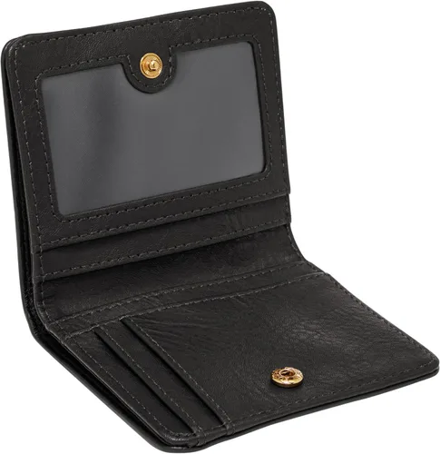 Vista 2 de Fossil Cartera plegable de piel Logan con bloqueo RFID para mujer