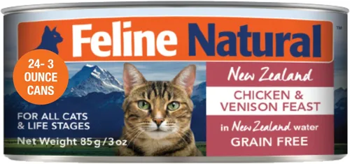 Vista 20 de Feline Natural New Zealand Comida Enlatada para Gatos Alimento Húmedo, Alto en Carne, Bajo en Carbohidratos y Sin Granos Comida Húmeda para Gatos
