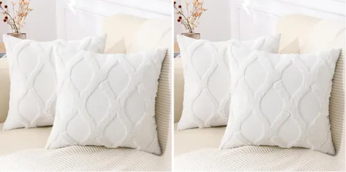 Vista 58 de decorUhome - Juego de 2 fundas de cojín decorativas para primavera de 16 x 16 pulgadas, fundas de almohada afelpadas de lana y piel sintética suave