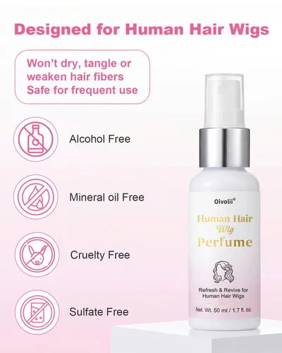 Vista 4 de Spray de perfume para peluca de cabello humano – Fragancia de té blanco y madera de cedro de larga duración, refrescante y desodorante instantáneo
