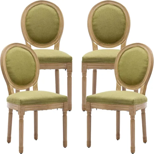 Vista 63 de ODUSE-DAILY French Country - Juego de 2 sillas de comedor de color caramelo, sillas de cocina y comedor, sillas de cocina de piel sintética, Ámbar